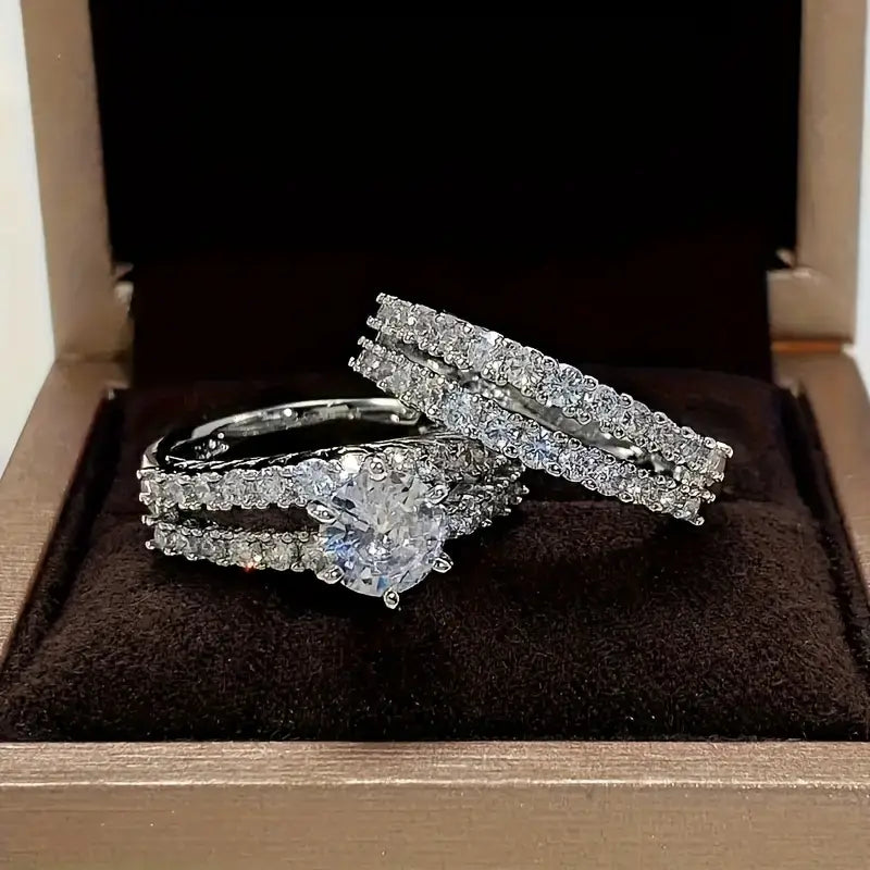 Conjunto de Anillos Amor Eterno | Oro