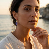 Mirelda – Pendientes Morados Perla