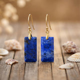 Almirea – Pendientes Azul Océano Rectangulares