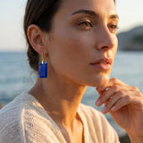 Almirea – Pendientes Azul Océano Rectangulares