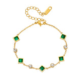 Pulsera Esmeralda Celeste
